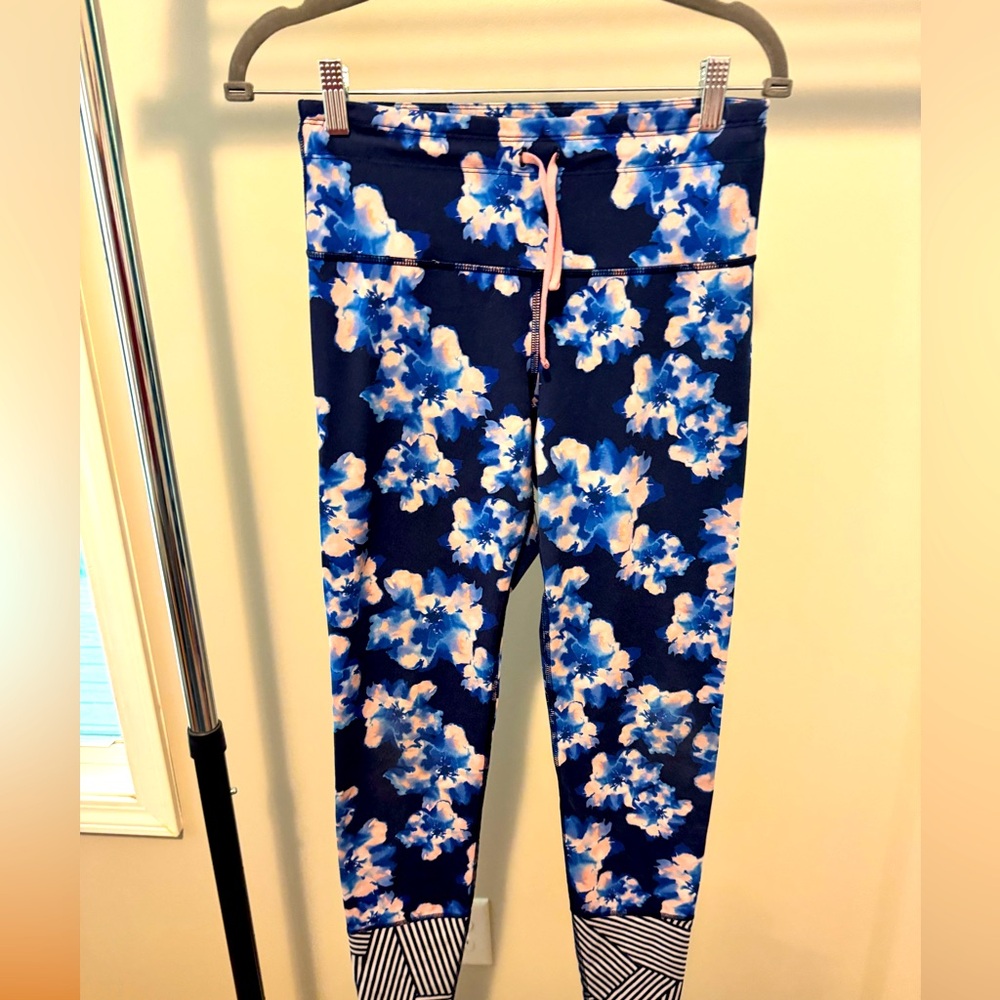Floral Blue Leggings